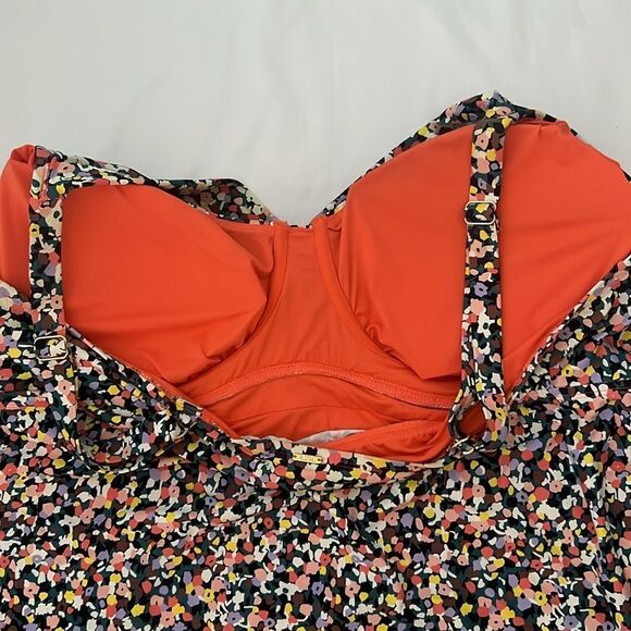 Anne Cole Confetti Twist Underwire Tankini Swim Top size 24W - Picture 7 of 7